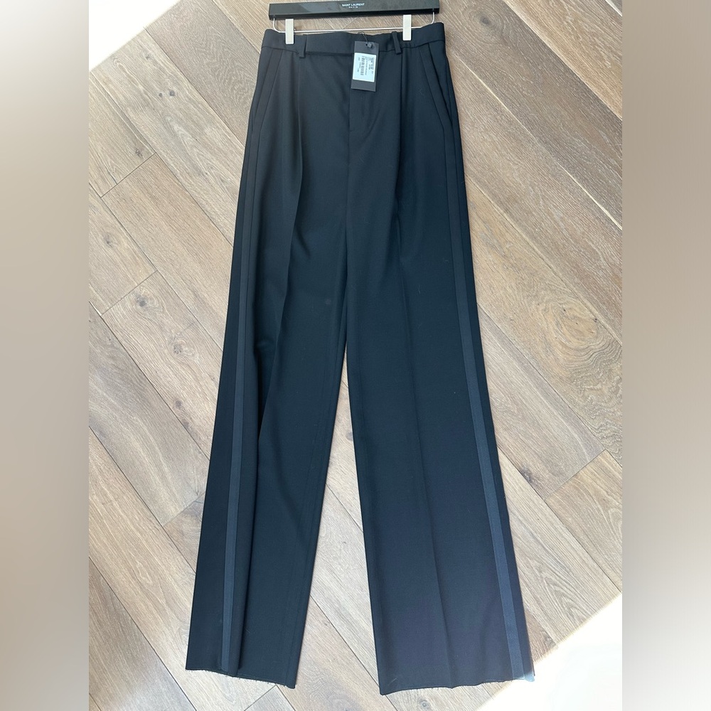 Saint Laurent men’s tuxedo pant